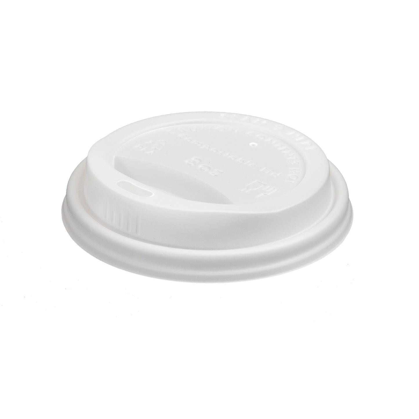 Eco-Friendly 50 PACK Frosted Lids for 8 oz. Cups – Compostable & Sustainable