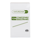 (250 PACK) 10.25" Inch Giant Straws Individually Wrapped