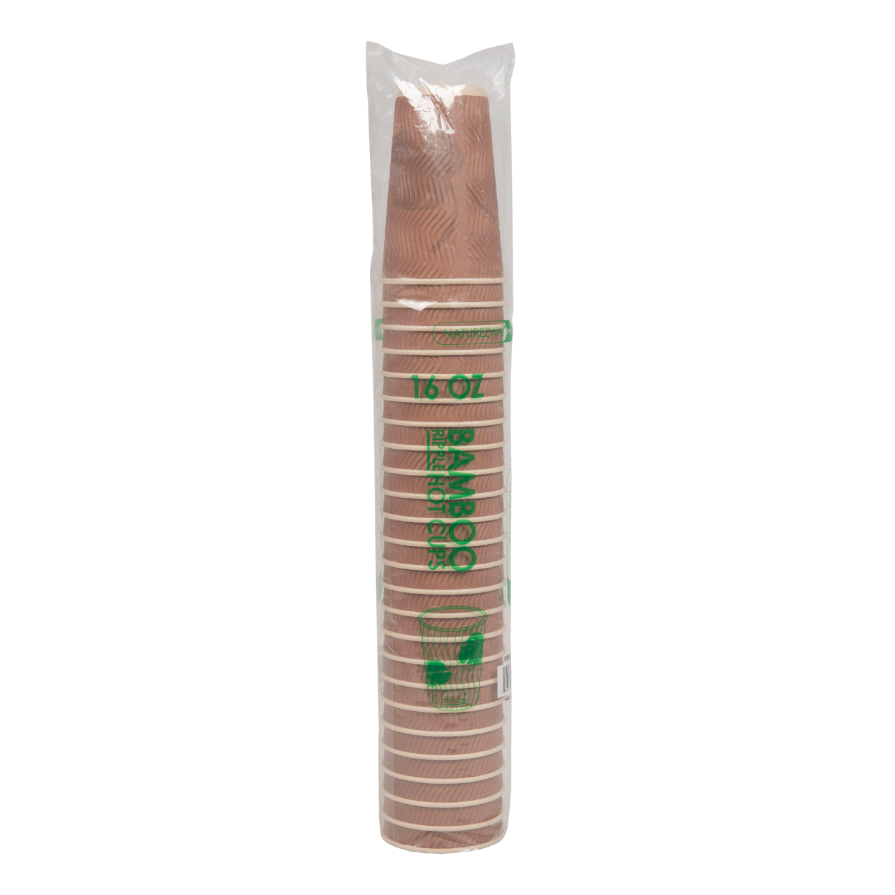Eco-Friendly 25 PACK 16 oz. Double Sleeved Ripple Hot Cups – Compostable & Sustainable
