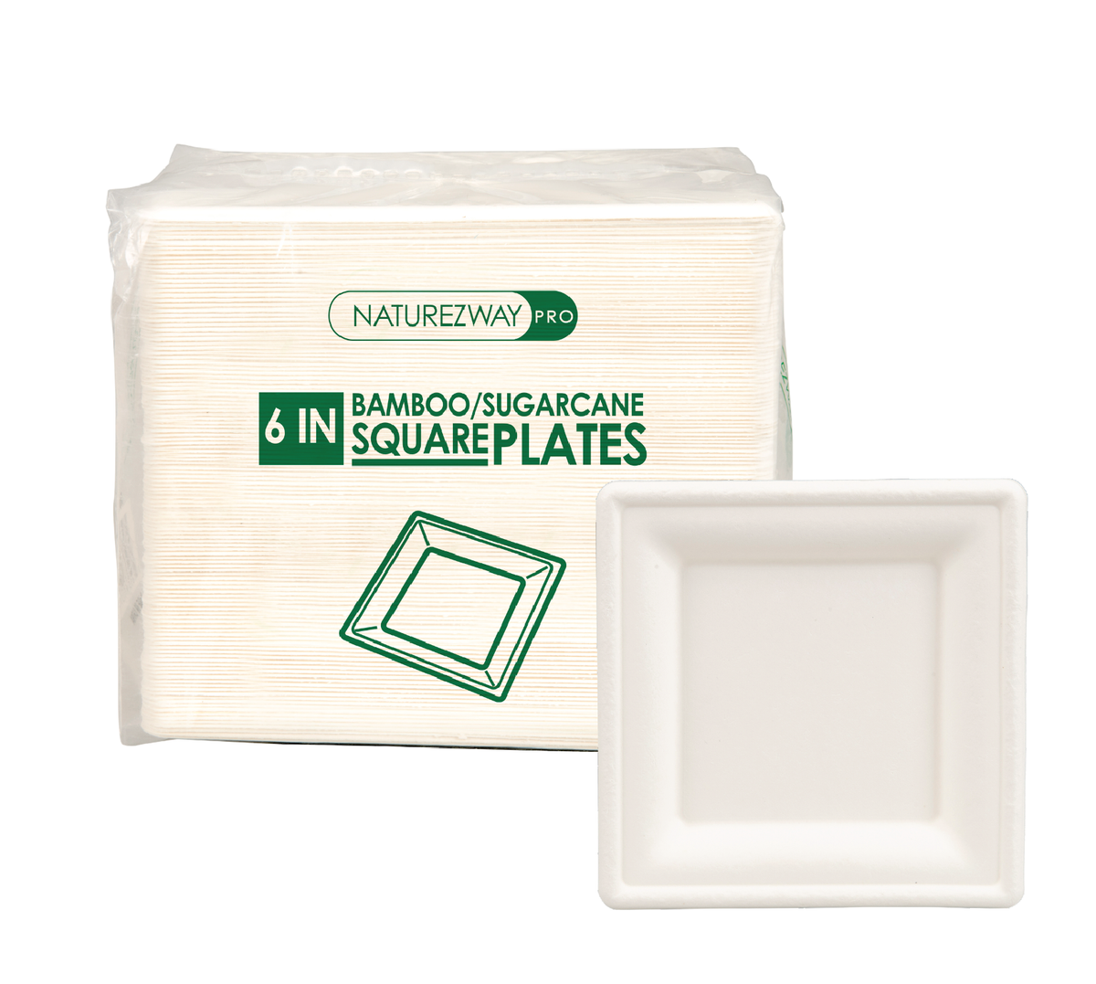 500 PACK) 10.5x 8.5” Inch Lunch Trays 5-Comp. – NATUREZWAY