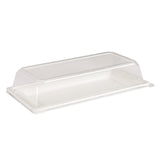 (125 Lid Pack) To-Go Clear Lids for 10" X 5" Rectangle Sushi Plates