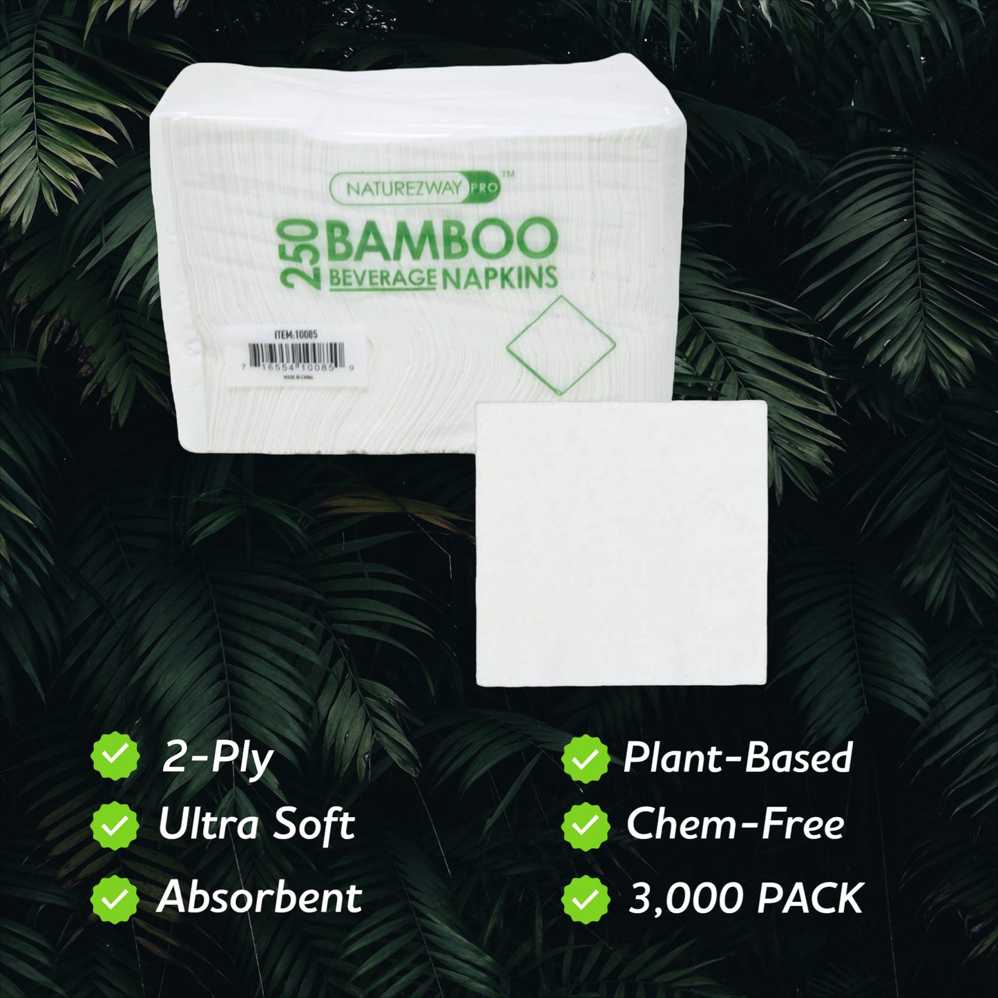 Compostable Bamboo Napkins for Eco-Friendly Events