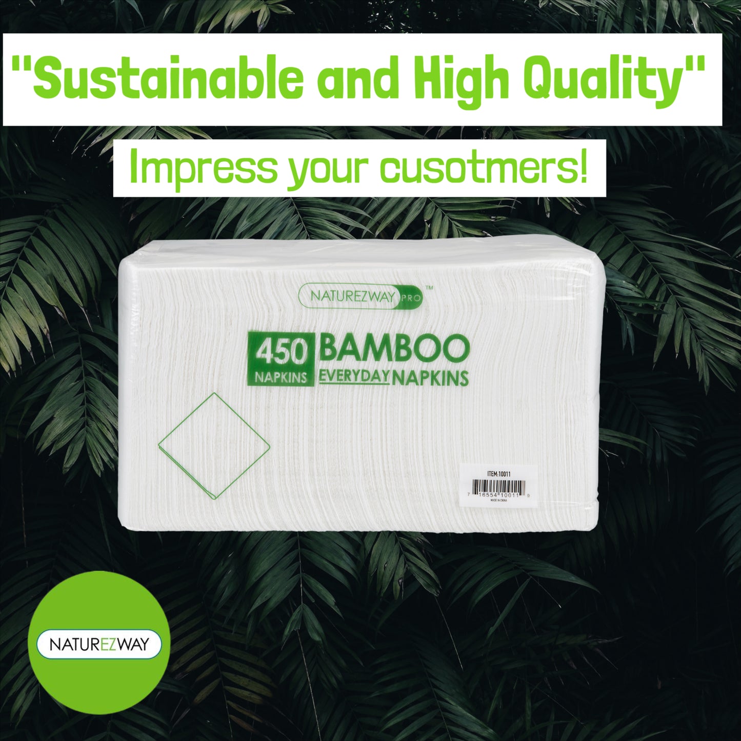 Compostable Bamboo Napkins for Eco-Friendly Events