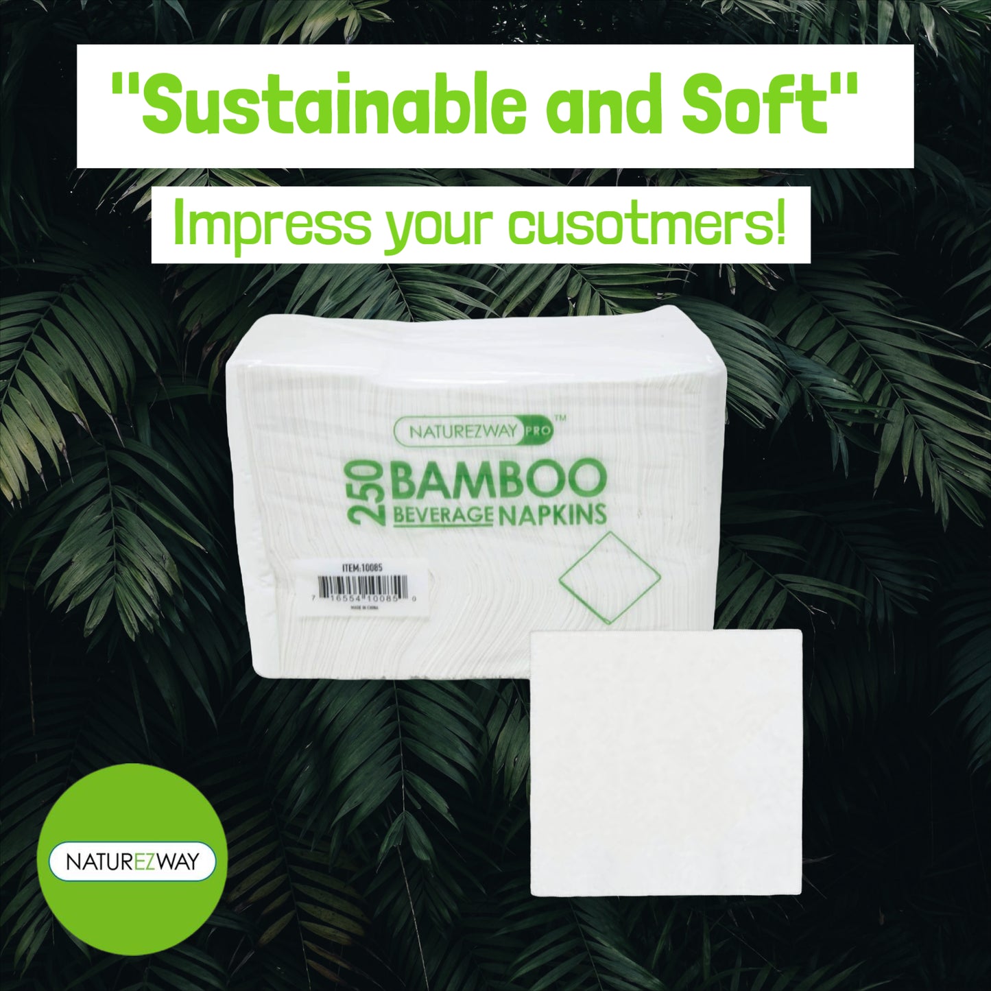 Compostable Bamboo Napkins for Eco-Friendly Events