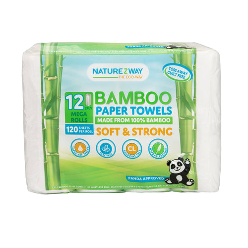 Disposable Bamboo Paper Towels – Strong, Absorbent, Eco-Friendly
