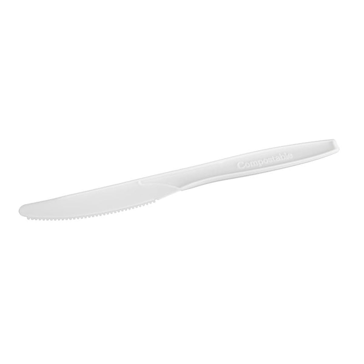 NatureZway 50 Pack Bamboo Disposable Knives - Restaurant Grade, Plant-Based, Heavy Duty