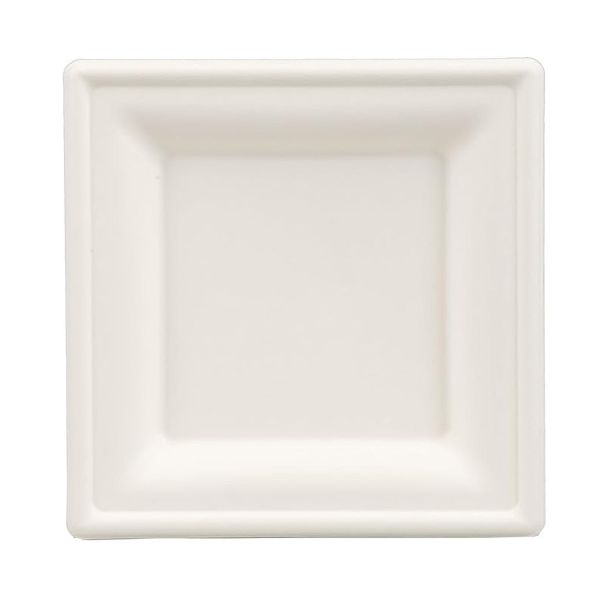 NatureZway 6" Bamboo & Sugarcane Square Plates - Freezer, Microwave Safe and Heat Resistant (125 Pack)