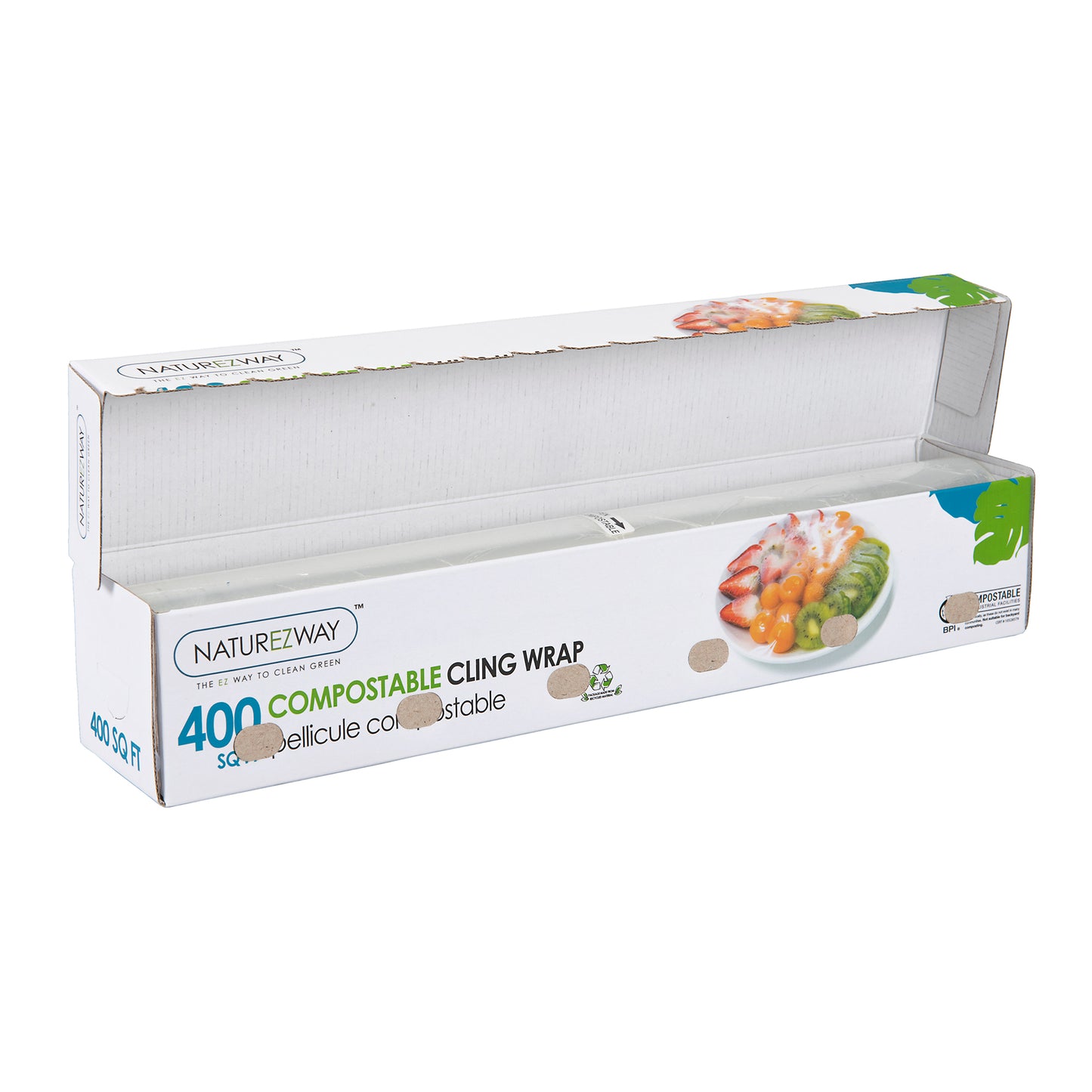 Eco-Friendly 1 Roll Food Cling Wrap Compostable – Compostable & Sustainable