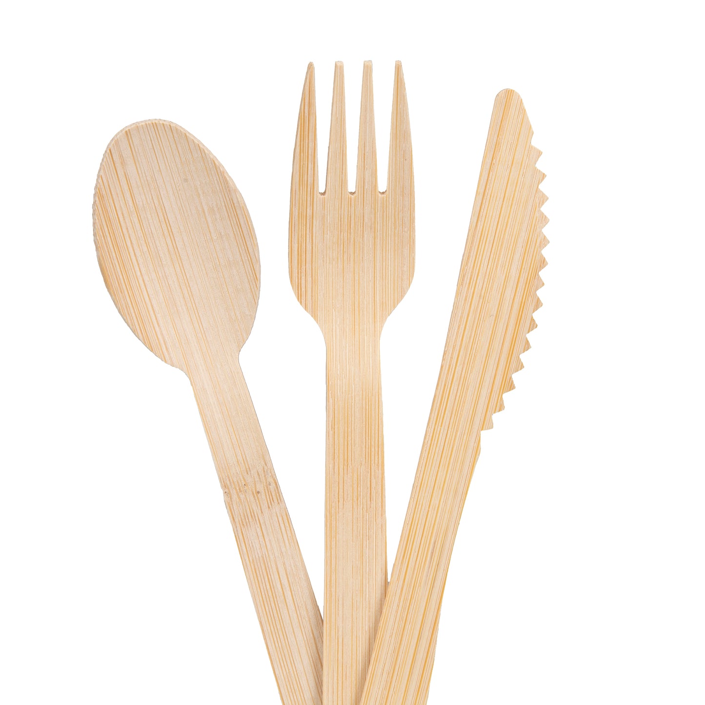 Bamboo Cutlery Set – Compostable Spoons, Forks & Knives for Events