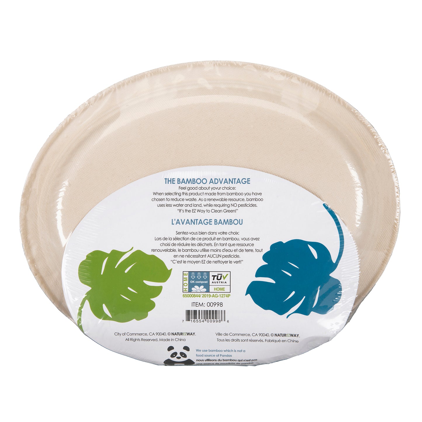 Eco-Friendly 20 PACK 12" Inch Bamboo Oval Platters – Compostable & Sustainable