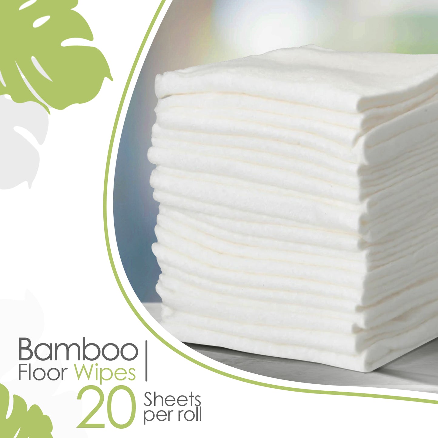 Eco-Friendly 1 Box 20 Wipes Dry Floor Wipes – Compostable & Sustainable