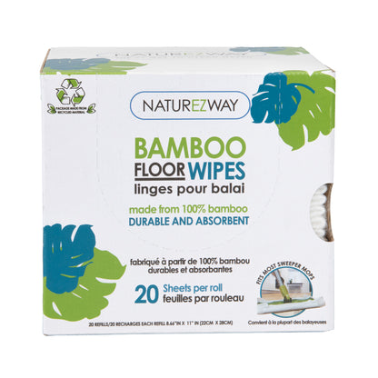 Eco-Friendly 1 Box 20 Wipes Dry Floor Wipes – Compostable & Sustainable