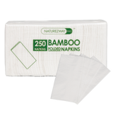 (250 PACK) Bamboo Folded Dinner Napkins