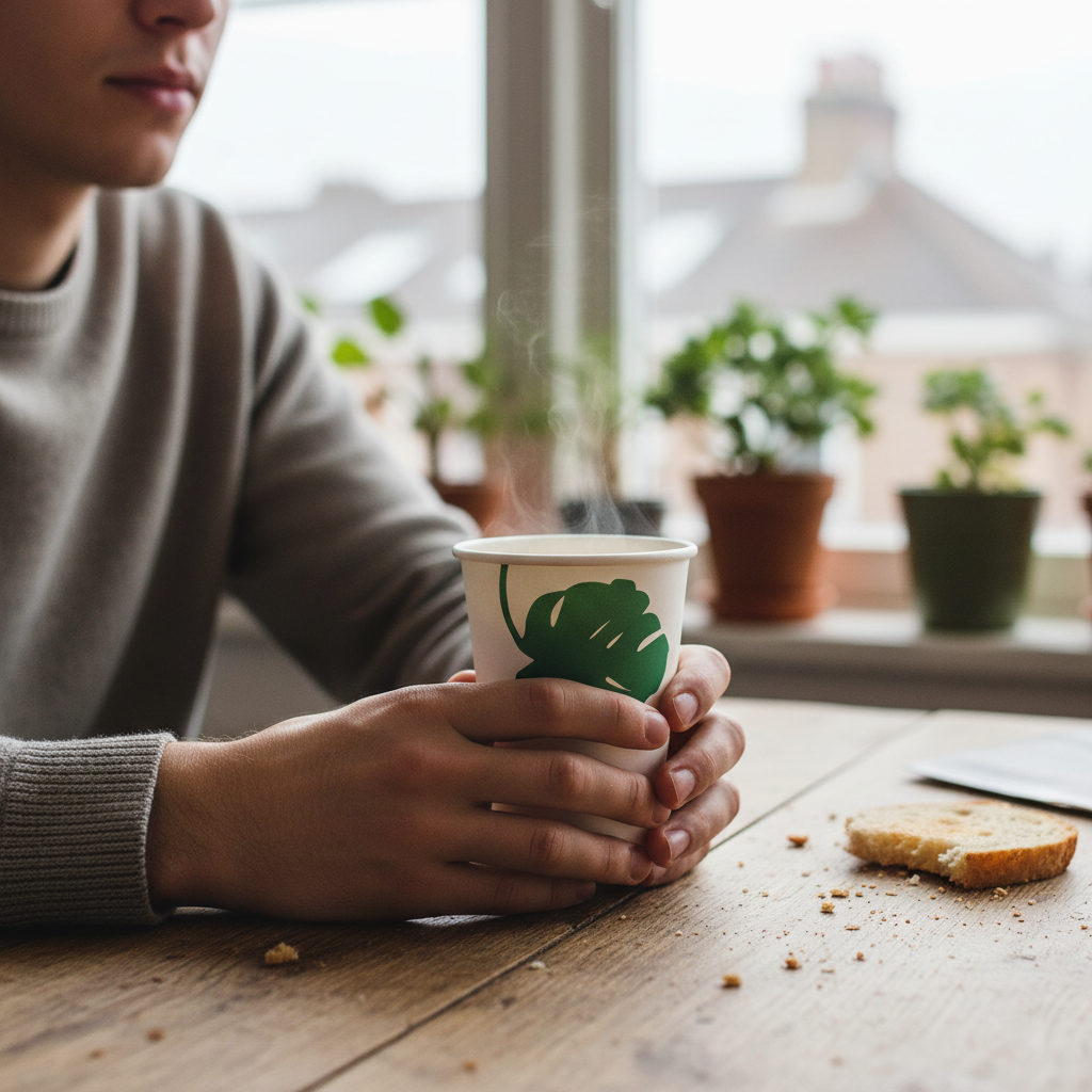 Eco-Friendly 50 CUPS 8 oz. Hot & Cold Cups – Compostable & Sustainable