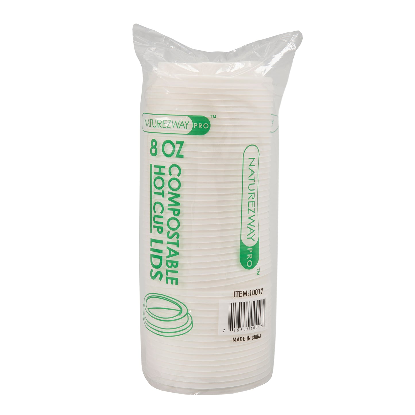 Eco-Friendly 50 PACK Frosted Lids for 8 oz. Cups – Compostable & Sustainable