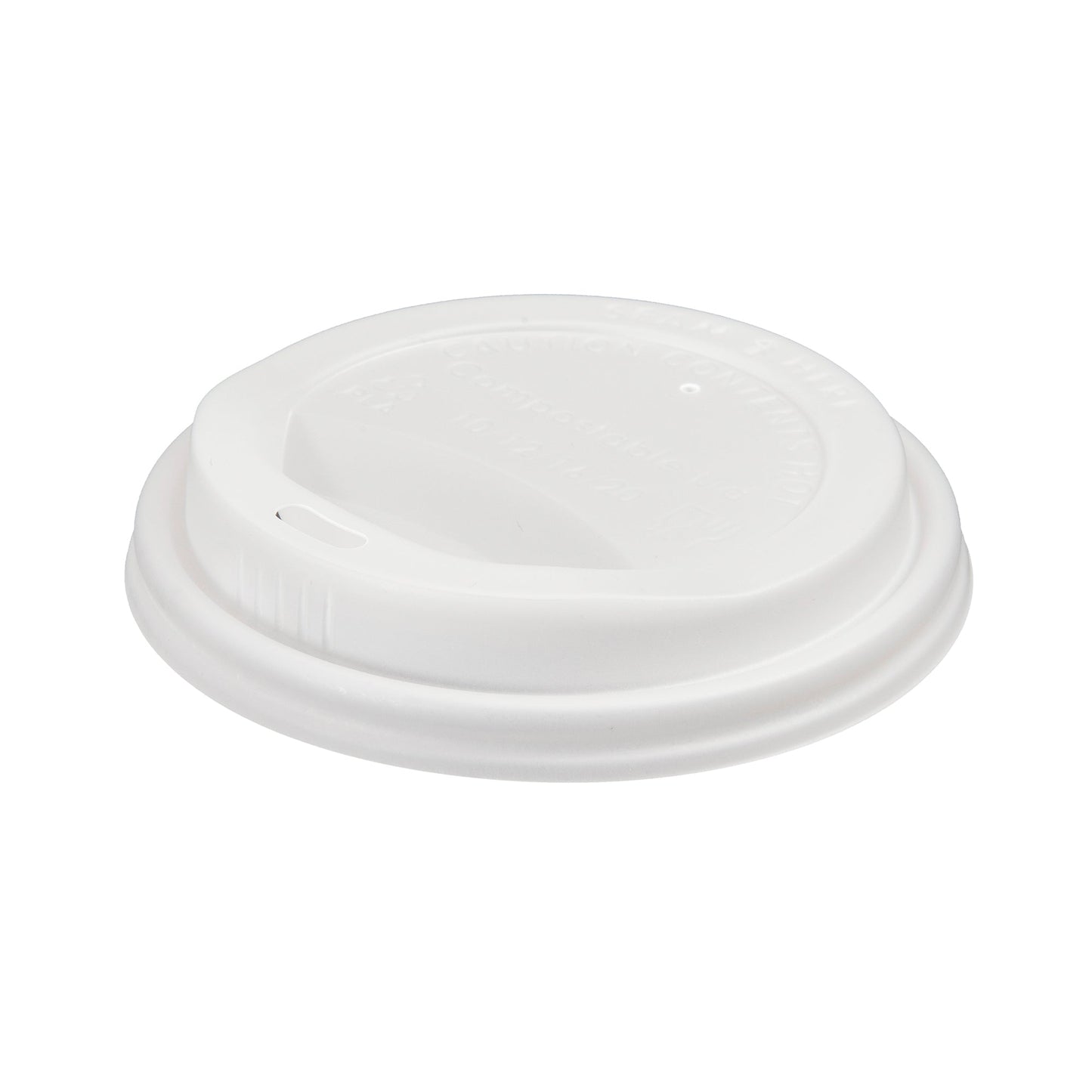 Eco-Friendly 50 PACK Frosted Lids for 12 oz./16 oz./20 oz. Cups – Compostable & Sustainable