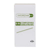 Naturezway 8" Jumbo Compostable Straws – 250 Pack | Individually Wrapped, BPA-Free & Eco-Friendly