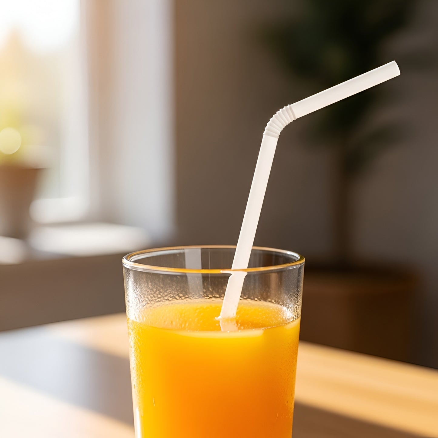 Eco-Friendly 50 PACK Compostable Flexible Straws – Compostable & Sustainable