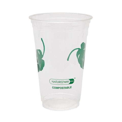 Compostable Cold Cups (20 oz.) - Leak Proof - Heavy Duty - Plant-Based