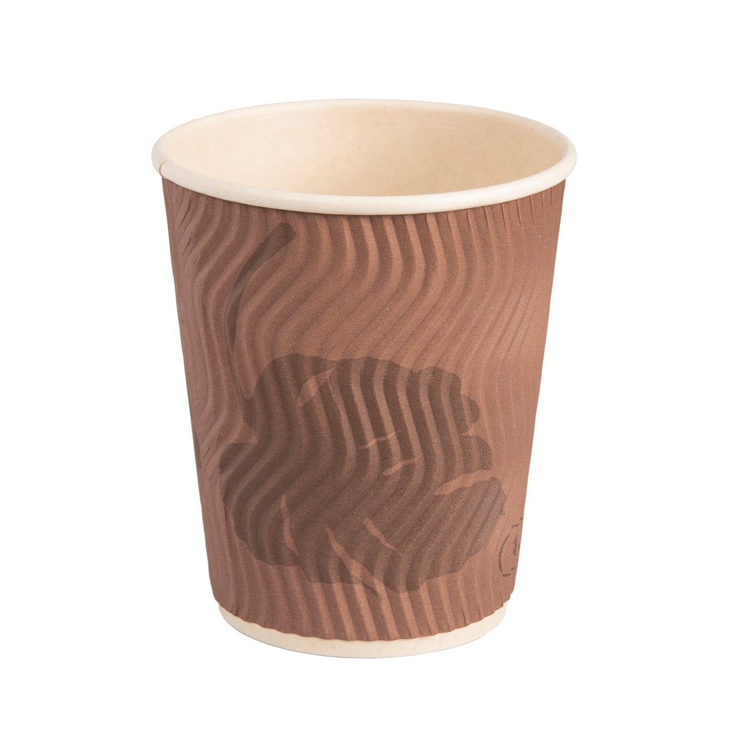 Eco-Friendly 25 PACK 8 oz. Ripple Double Sleeved Hot Cups – Compostable & Sustainable