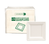 Eco-Friendly 125 PACK 6” Inch Square Bamboo Plates – Compostable & Sustainable