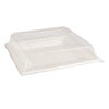 Eco-Friendly 125 Pack To Go Clear Lids for 10" Square Plates – Compostable & Sustainable