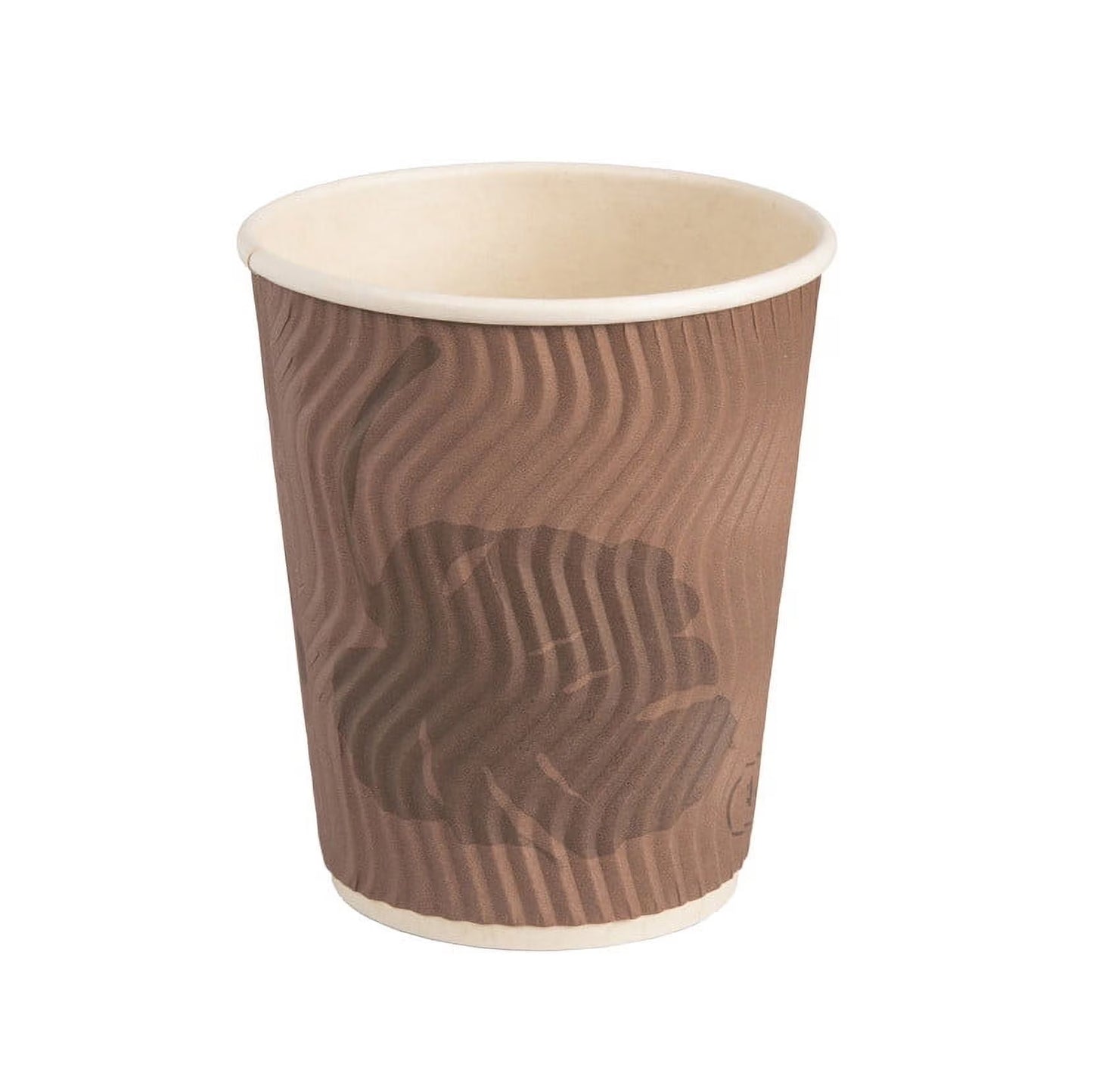 Eco-Friendly Naturezway 12 oz. Compostable Bamboo Ripple Hot Cups – 96 Pack | Eco Friendly & Insulated – Compostable & Sustainable