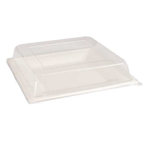 (250 Pack) To-Go Clear Lids for 10" Square Plates
