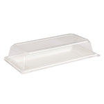 (125 Lid Pack) To-Go Clear Lids for 10" X 5" Rectangle Sushi Plates