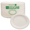 Eco-Friendly 125 PACK 12.5" x 10" Inch Bamboo Oval Plates 3 Comp – Compostable & Sustainable