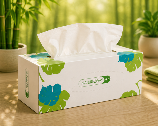 2-Ply Bamboo Facial Tissues – Soft & Sustainable for Sensitive Skin