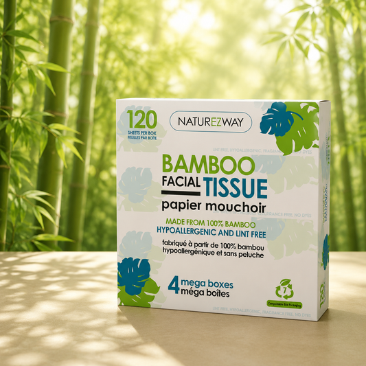 2-Ply Bamboo Facial Tissues – Soft & Sustainable for Sensitive Skin