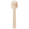 100-Pack Bamboo Disposable Sporks  – Compostable Eco-Friendly Cutlery Set for Parties, Events, and Catering (Unwrapped)