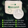 Eco-Friendly 125 PACK 9" Inch Bamboo Round Plates 3 Comp – Compostable & Sustainable