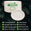 Eco-Friendly 125 PACK 12.5" x 10" Inch Bamboo Oval Plates 3 Comp – Compostable & Sustainable