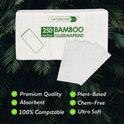 Compostable Bamboo Napkins for Eco-Friendly Events