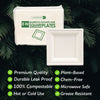 Eco-Friendly 125 PACK 8” Inch Square Bamboo Plates – Compostable & Sustainable