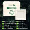 Eco-Friendly 125 PACK 6” Inch Square Bamboo Plates – Compostable & Sustainable