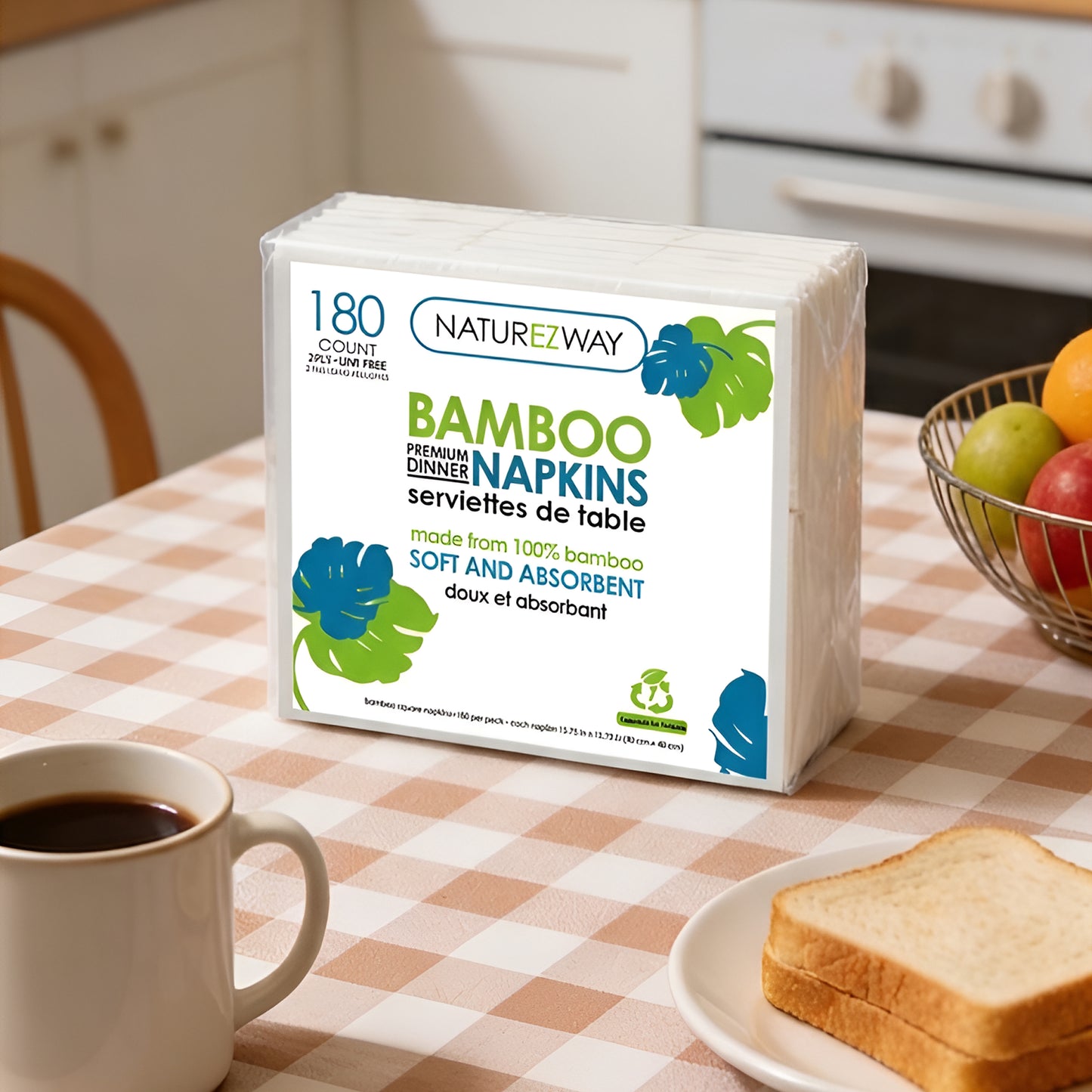 Compostable Bamboo Napkins for Eco-Friendly Events