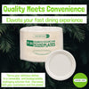 Eco-Friendly 125 PACK 9" Inch Bamboo Round Plates – Compostable & Sustainable