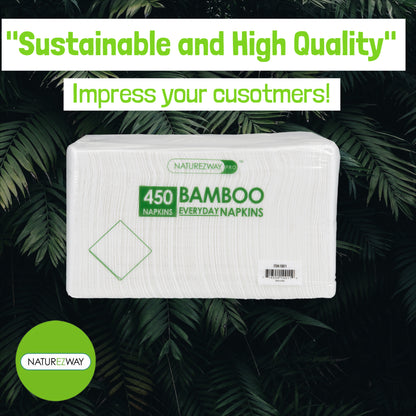 Compostable Bamboo Napkins for Eco-Friendly Events