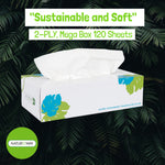 (30 Pack) Bamboo Facial Tissue (120 Sheets Per Box) (2 Ply)