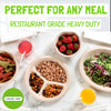 Eco-Friendly 125 PACK 9" Inch Bamboo Round Plates – Compostable & Sustainable