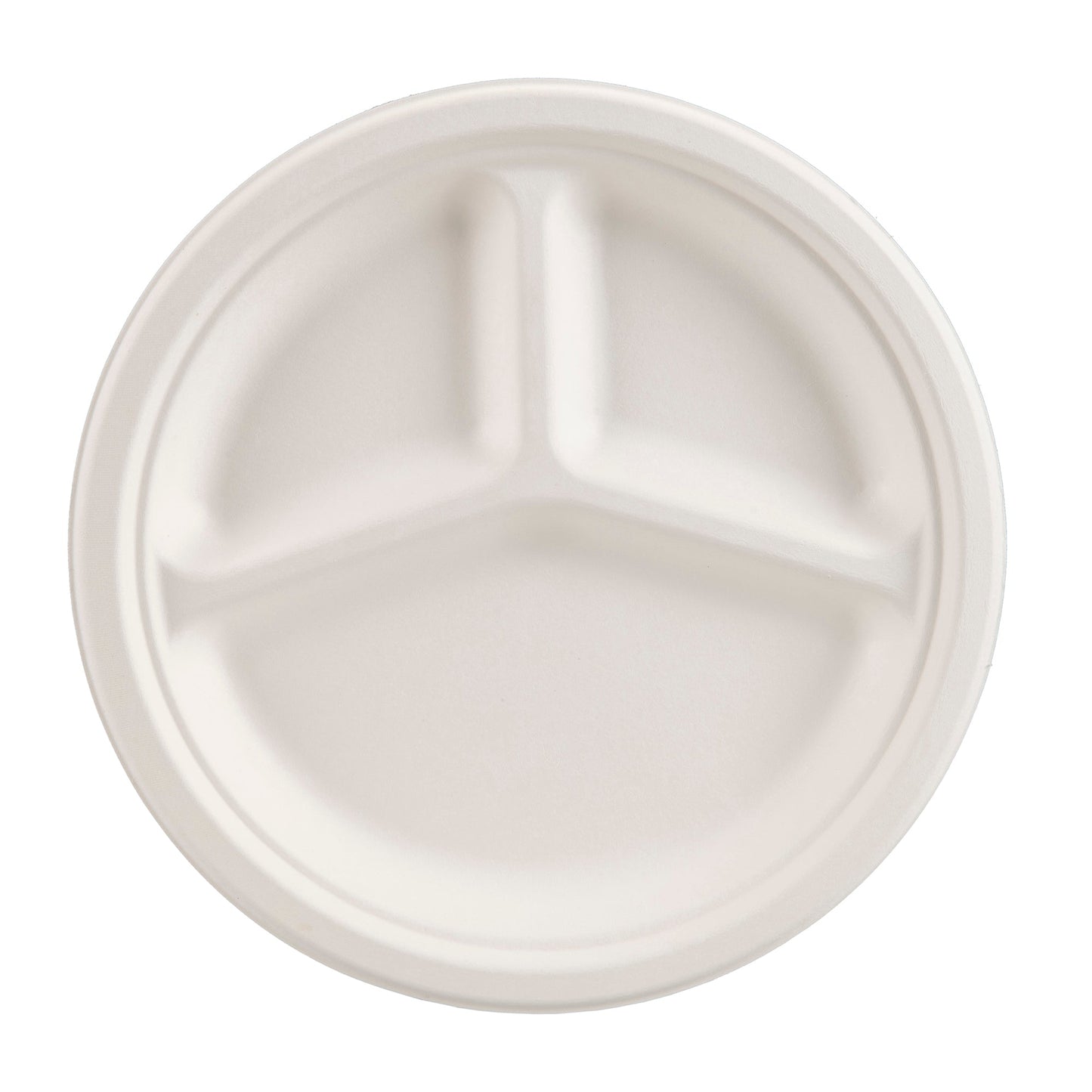 Eco-Friendly 125 PACK 9" Inch Bamboo Round Plates 3 Comp – Compostable & Sustainable