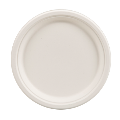 Eco-Friendly 125 PACK 9" Inch Bamboo Round Plates – Compostable & Sustainable