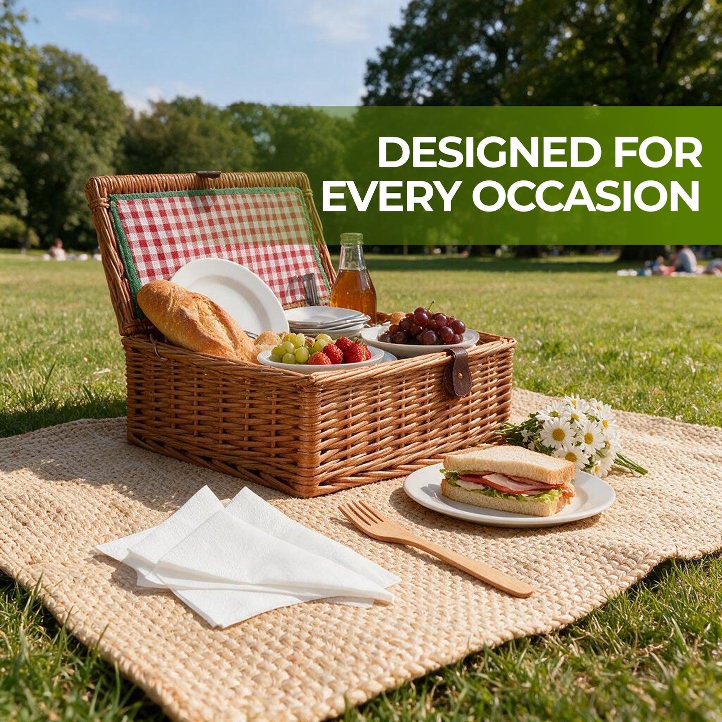 Compostable Bamboo Napkins for Eco-Friendly Events