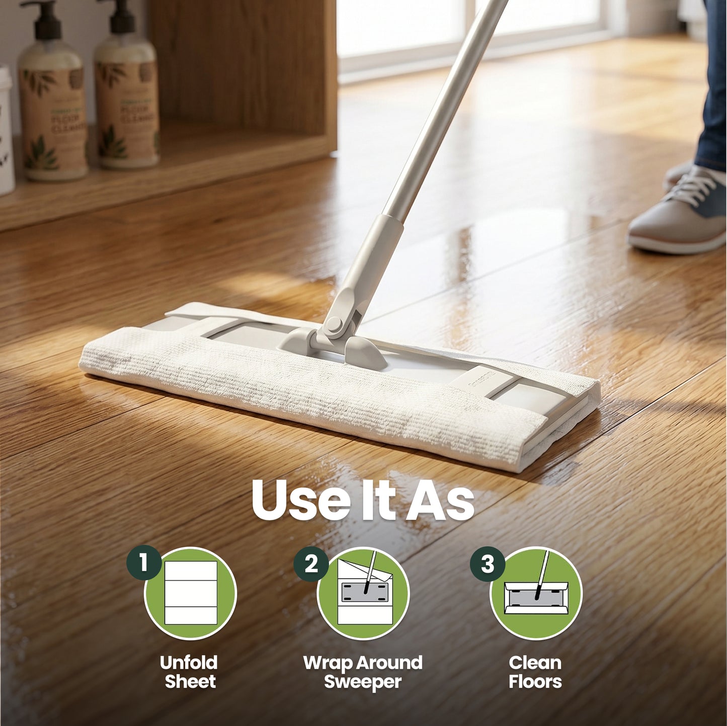 Eco-Friendly 1 Box 20 Wipes Dry Floor Wipes – Durable & Sustainable