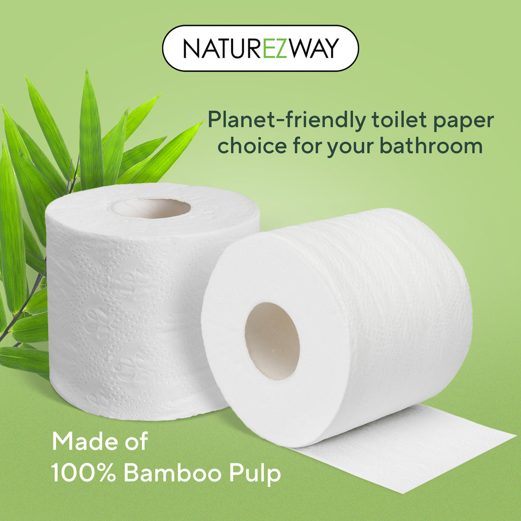 Compostable Tissue Paper Eco-Friendly 2-Ply Toilet Paper – Compostable Bamboo Tissue Rolls ...