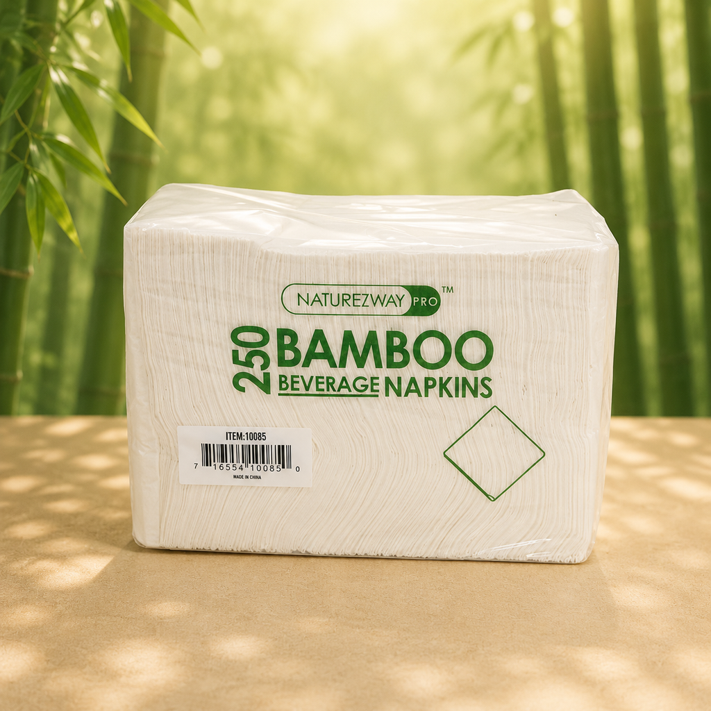 Compostable Bamboo Napkins for Eco-Friendly Events