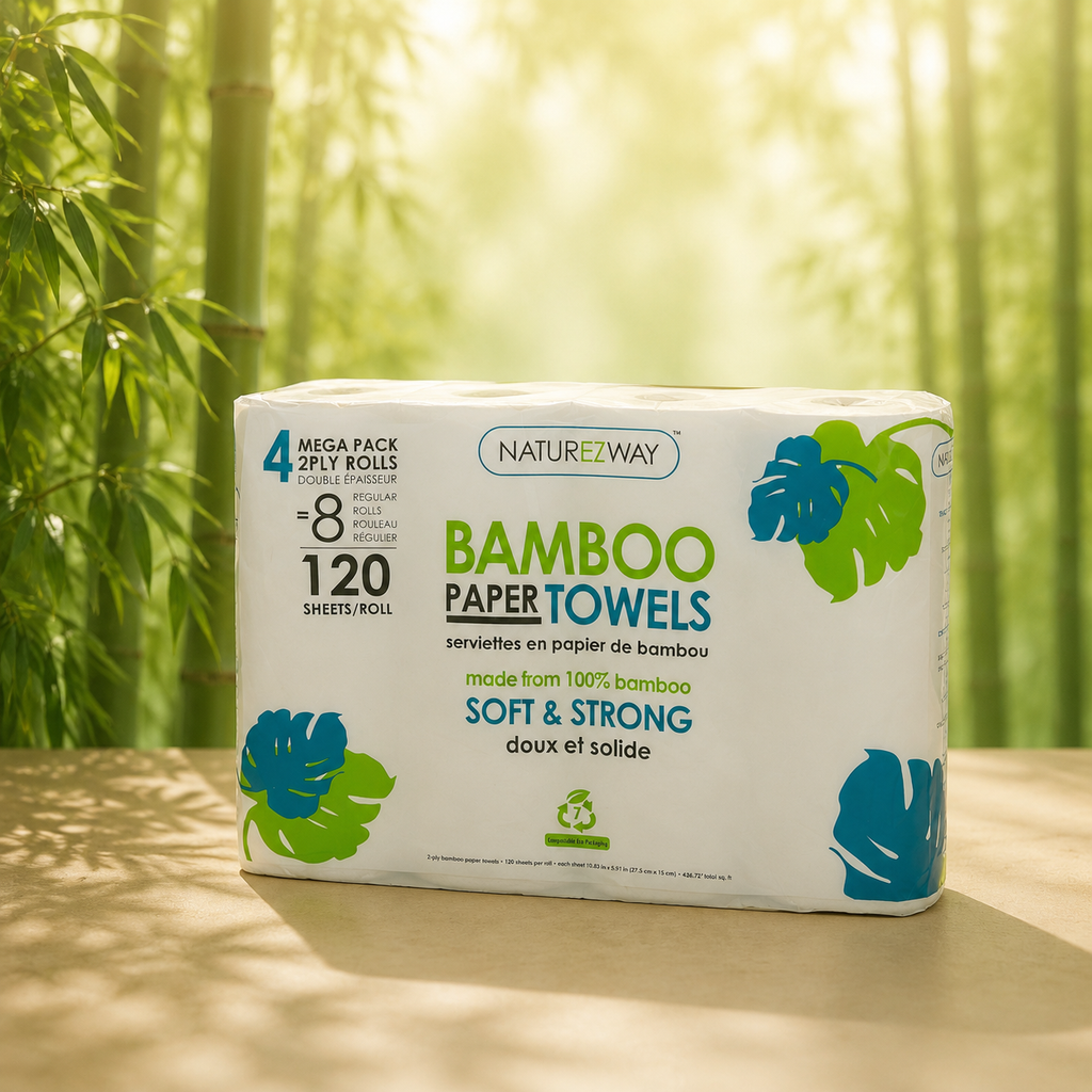 Disposable Bamboo Paper Towels – Strong, Absorbent, Eco-Friendly
